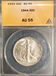 1944 50C AU55