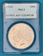 1922 $1 MS63