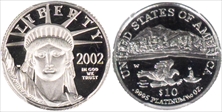 2002-W $10 Statue of Liberty PR70DCAM