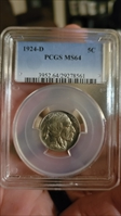 1924-D 5C MS64