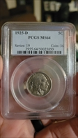 1925-D 5C MS64