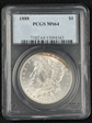 1888 $1 MS64