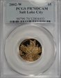 2002-W $5 Salt Lake City PR70DCAM