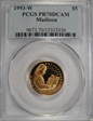 1993-W $5 James Madison Bill of Rights PR70DCAM