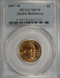 1997-W $5 Jackie Robinson MS70