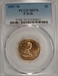 1997-W $5 F.D.R. MS70