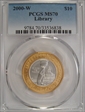 2000-W $10 Library of Congress Bimetallic MS70