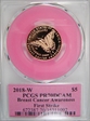 2018-W $5 Breast Cancer Awareness First Strike label PR70DCAM
