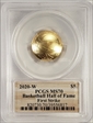 2020-W $5 Basketball Hall of Fame First Strike MS70