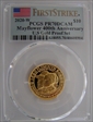2020-W $10 Mayflower 400th Anniversary U.S Gold Proof Set First Strike PR70DCAM