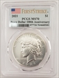 2021 $1 Peace Dollar 100th Anniversary First Strike MS70