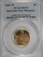 2002-W $5 Salt Lake City MS70