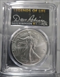 2025 $1 Silver Eagle First Strike Legends of Life Dave Robinson MS70