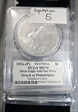 2024-(P) $1 Silver Eagle with Star Privy Struck at Philadelphia First Strike LOLStephen Cur MS70