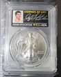 2021-(P) $1 Silver Eagle -T1 Emergency Issue Struck at Philadelphia FS John Stockton MS70
