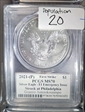 2021-(P) $1 Silver Eagle -T1 Emergency Issue Struck at Philadelphia FS Giannis Antetokounmpo MS70