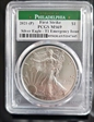 2021-(P) $1 Silver Eagle - T1 Emergency Issue Struck at Philadelphia First Strike MS69