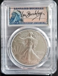 2025 $1 Silver Eagle First Strike 1 of 500 Leonard Buckley Signature MS70