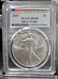 2025 $1 Silver Eagle First Strike MS69