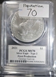 2021 $1 Silver Eagle - Type 2 First Production Legends of Life George Gervin  MS70