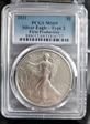 2021 $1 Silver Eagle - Type 2 First Production MS69