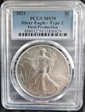 2021 $1 Silver Eagle - Type 2 First Production MS70