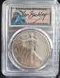 2021 $1 Silver Eagle - Type 1 Last Day of Production Leonard Buckley MS70