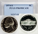1974-S 5C PR69DCAM