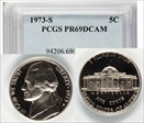 1973-S 5C PR69DCAM