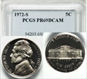 1972-S 5C PR69DCAM