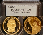 2007-S $1 Thomas Jefferson PR70DCAM