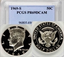 1969-S 50C PR69DCAM