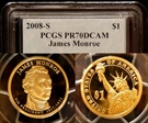 2008-S $1 James Monroe PR70DCAM