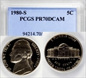 1980-S 5C PR70DCAM