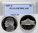 1997-S 5C PR70DCAM