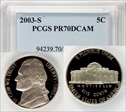2003-S 5C PR70DCAM