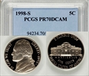 1998-S 5C PR70DCAM