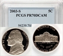 2003-S 5C PR70DCAM