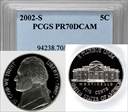 2002-S 5C PR70DCAM