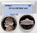 1978-S 5C PR70DCAM