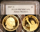 2007-S $1 James Madison PR70DCAM