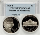 2006-S 5C Monticello PR70DCAM