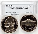 1970-S 5C PR69DCAM