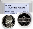 1975-S 5C PR69DCAM