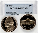 1968-S 5C PR69DCAM