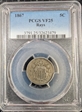 1867 5C Rays VF25