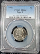 1942 5C Nickel MS64