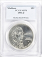 1993-D $1 Madison MS70