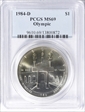 1984-D $1 Olympic MS69