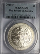 2010-P $1 Boy Scouts of America MS70